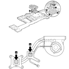 Deal4GO 4-pin CPU Cooling Fan 04W1774 04W6922 04W0435 Replacement for Lenovo ThinkPad X220 X230 X220i X230i