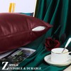 BRAWARM Faux Leather Throw Pillow Covers 16 X 16 Inches