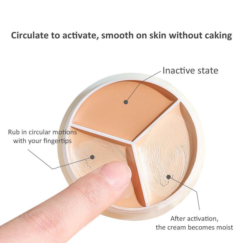 Canusa Concealer | Full Coverage | Tri-Color Concealer | Vibrant