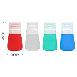 YINGGG Squeeze - Recipiente portátil para ensalada para llevar, botellas de salsa, a prueba de fugas, botella de almacenamiento de condimentos, aderezo para llevar, juego de 4 (55 ml)