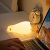 LED Night Light Cute Lying Duck Shape Soft Silicone Soft