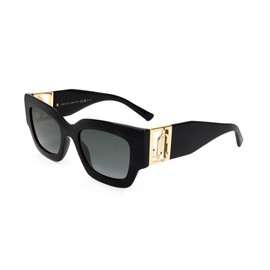 JIMMY CHOO NENA/S Black Gold/Dark Grey Shaded 51/21/145 women Sunglasses