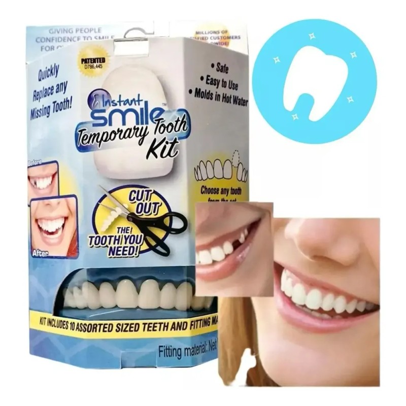 Dientes Postizos Temporal Falsos Reparación Rellenar
