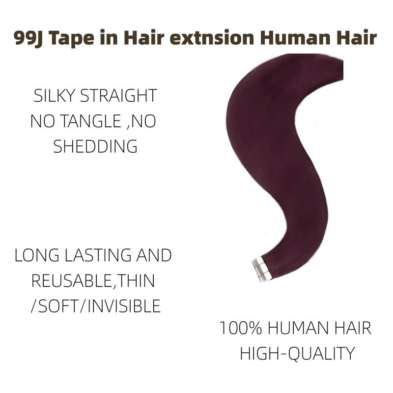 Tape-In Hair Extensions, Human Hair, Real Hair Extensions, Seamless Remy