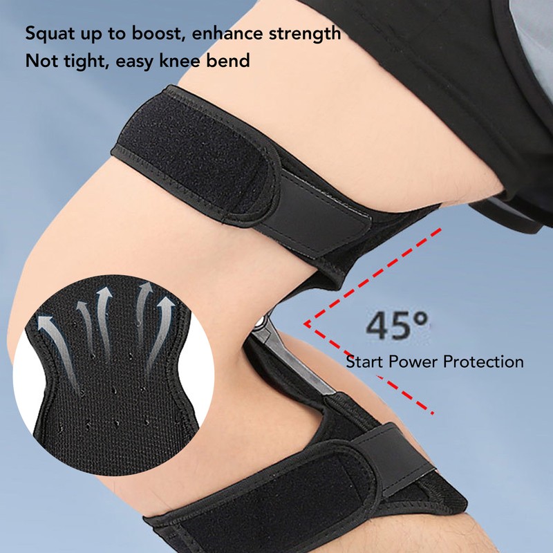 Knee Booster with 4 Springs Breathable Knee Brace Patellar Support