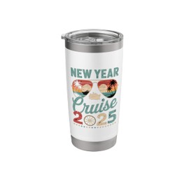 New Year Cruise 2025 Happy new Year matching Cruise Stainless Steel Insulated Tumbler
