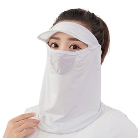 UV Protection Face Mask for Women Girls Full Face Cover Mask for Women Teen Girls UV Face Shield for Girls Sun Protection Hat for Women Girls Sunscreen Face Mask for Sun Protection