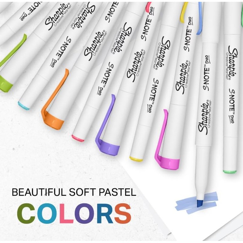 Sharpie S-Note Duo Highlighter | Light Gray Ink | Dual