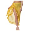 LDDCX Sexy Ruffle Chiffon Cover up Swimwear Beach Sarong Ruffle