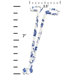 Wick Trimmer with Ornate Blue and White Nature Pattern by Wickman