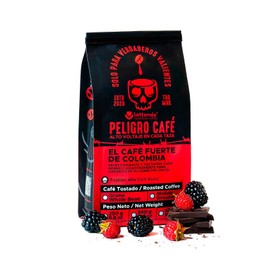 Lattenda Peligro Specialty Coffee: High Voltage Colombian Coffee - Intense Flavor, 454g Ground