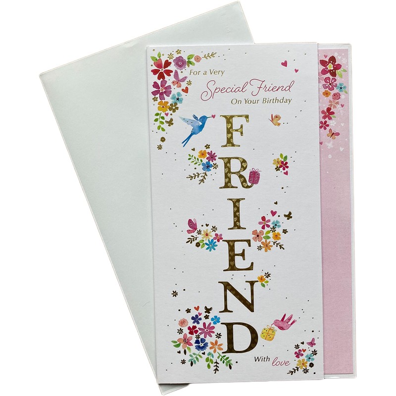 to a Special Friend Birthday Card ~ Lovely Words
