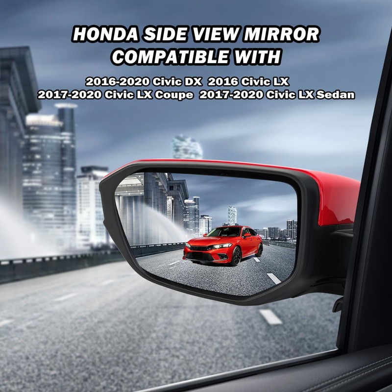 MOFOAP Driver Side View Mirror Compatible With 2016 2017 2018