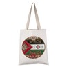 VAMSII Palestine Lover Gift Palestine Floral Tote Bag Forever Palestinian