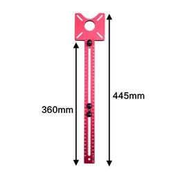 400mm Aluminum Alloy Milling Grooves Bracket with Base Detachable Woodworking Router Circle Jig Hole Opener for Trimming Machine Carpentry Circle Cutting Positioning Guide Board Tools
