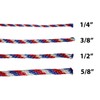 SGT KNOTS Solid Braided Polypropylene Derby Rope – Durable, Weatherproof