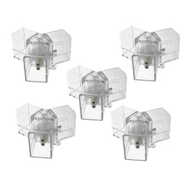 cezelux 5 Pack Hexagon Garage Light Connectors 120° Y-Connector 2 Pin 3 Way LED Garage Light Copper Pin DIY Hexagon Accessories Replacement/Spare for Honeycomb Lighting Systems(5 Pack Y Connector)