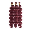 Labamiya Human Hair Bundles 12 14 16 Inch Burgundy 99J