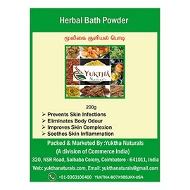 Yuktha Naturals Herbal Bath Powder - 200g/7.05oz