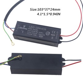 Odlamp 50W Constant Current Driver DC20-36V 1500mA High Power LED Power Supply Transformer for Street, Flood, Spot, High Bay, Wall Washer, Grow Light (50W Single Color)