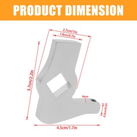 LOOBOR Adjustable Kickstand Stop Jiffy Stand Leg Stop Replacement For Harley 1989-1999 Softail 1958-1984 FL FX Models(chrome)