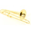 Sunrise Sound House Miniature Musical Instrument Trombone 1/12 Gold