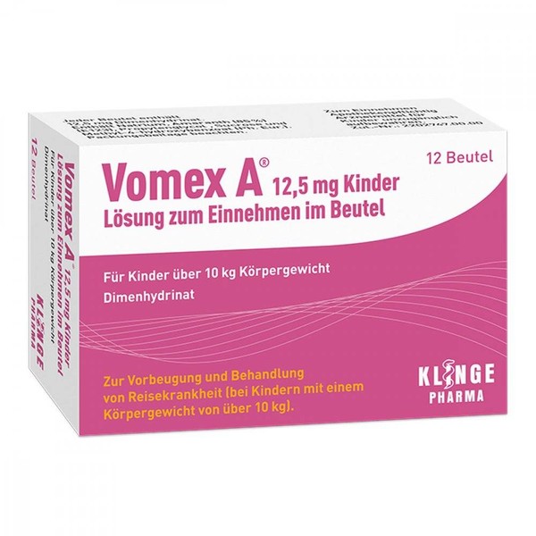 Categories:First aid kits for home and travel,Pharmacy Vomex A 12.5