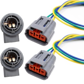 LIZAPUS 2pcs Connector of Turn Signal Socket with Turn Signal Socket Compatible with 2019-2021 Kia Forte Pigtail Plug Wiring Harness 92164-M7000