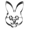 Birkmann 1010720910 Rabbit Head Cookie Cutter 1.7 cm, Plastic, Grey,