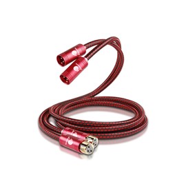 XLR Balanced Audio Cable,Ultra High Purity Oxygen Free Copper Multi - Stranded Conductor, Robust Dual Shielding (Aluminum Foil + Copper Braiding), 24K Gold - Plated Connectors for HiFi Systems 4.92ft