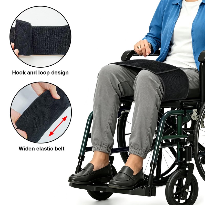 Wheelchair Thigh Leg Strap Wide Elastic for Keeping Legs Together