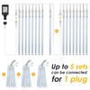 PGFUN Meteor Shower Rain Lights (White)