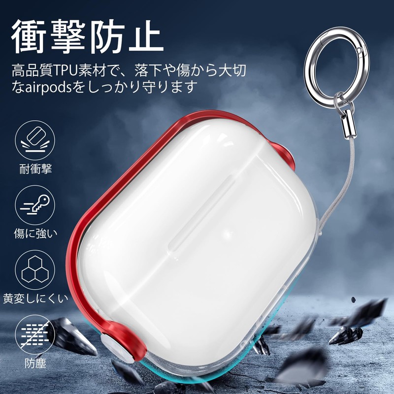 HEIGKOIK AirPods Pro 2 Case, Clear AirPods Pro 2nd Generation