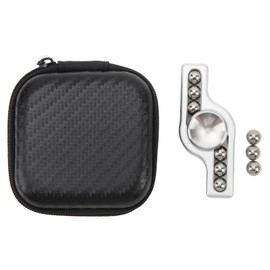 Fingertip Rotation Toy Adult Office ADHD Anxiety Stress Relief Steel Ball High Speed Bearing Rotating Toy Silver