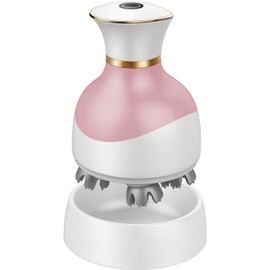 Electric Scalp Massager, 84 Nodes, Cordless Head Massager for Hair Growth, Deep Clean, Stress Relief, Handheld (Pink)