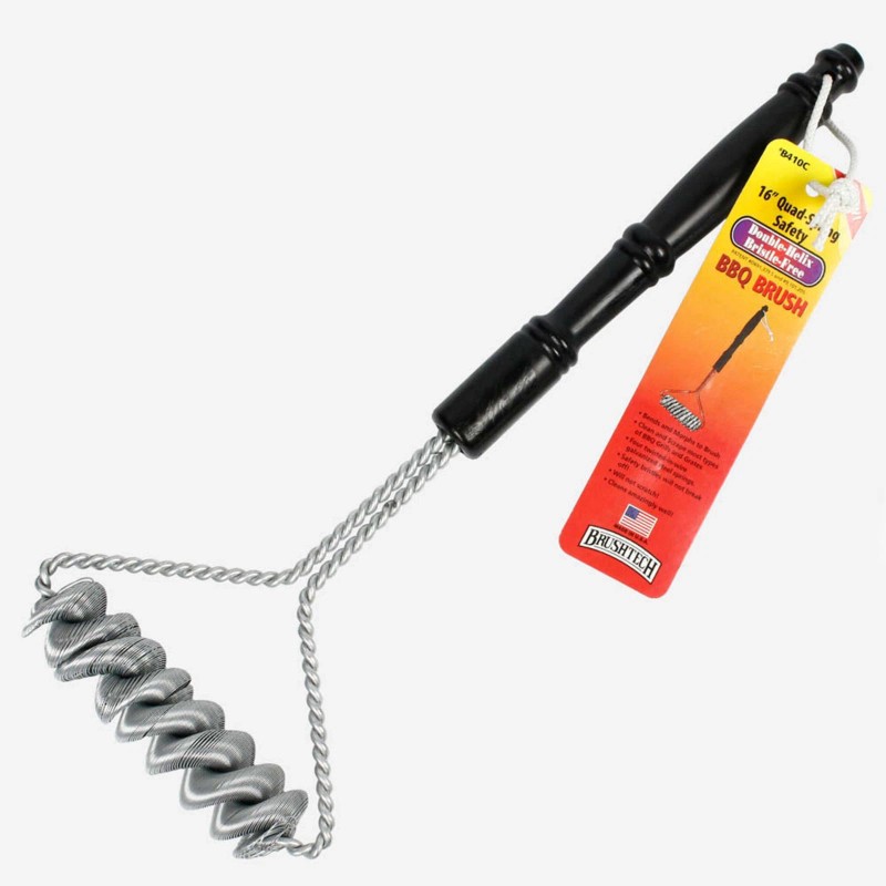 Brushtech 16" Quad Spring Safety Grill Brush
