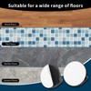 4 Pcs Self Adhesive Floor Door Stoppers,Black Stainless Steel Half
