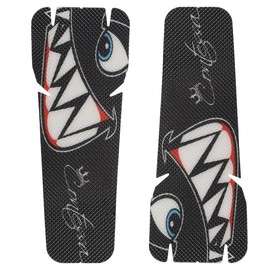 Gurtt 1 Pair of Mountain Bike Stickers, Bicycle Frame Protectors for Bicycle Cranks/Handlebars (For Crankset/Black), 14x5.5cm