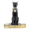 Egyptian Cat Candle Holder Decorative Resin Egyptian Cat Candlestick Exquisite