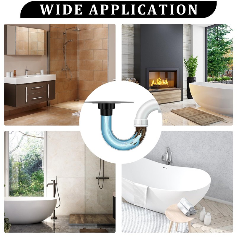 Shower Drain Kit Compatible with Schluter kerdi Systems, 4 inch