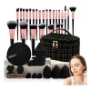 47 Brochas Maquillaje Profesional Y Herramientas Cosméticas