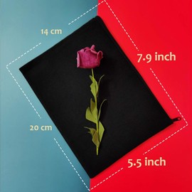 Canvas Pouches Blank, 20PCS KOOLMOX Canvas Zipper Pouch, Plain Canvas Pencil Bag, Makeup Bags, Cosmetic Bags Bulk for DIY Crafts, Vinyl Print, Persona