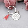 WSNANG Sorority Keychain Greek Sorority Jewelry You're Braver Stronger Smarter