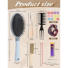 Horse Braiding Kit 10-Piece,Grooming Tools with Handmade Waist-Hanging Bag, Durable Show Supplies -Must-Have Horse Dressing Supplies for Events & Cele