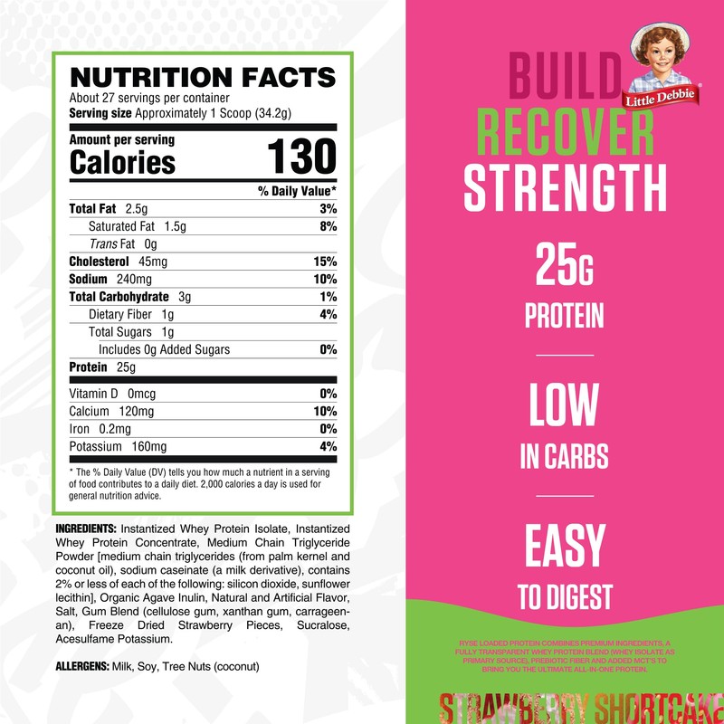 RYSE Up Supplements Ryse Loaded Protein Powder | 25g Whey