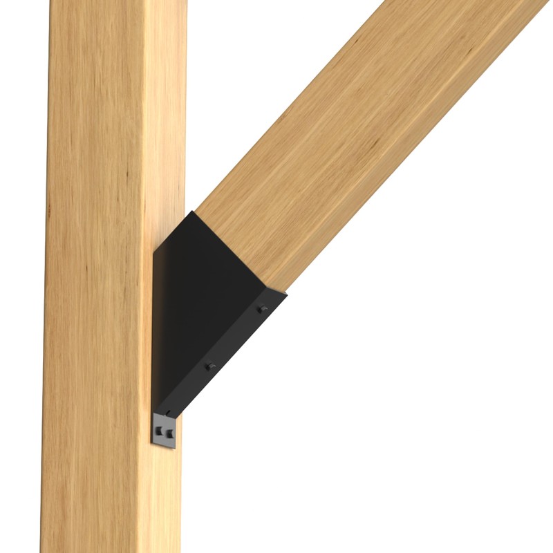 ORIGLE 8Pcs 45 Degree Angle Brackets for Pergola Kits -