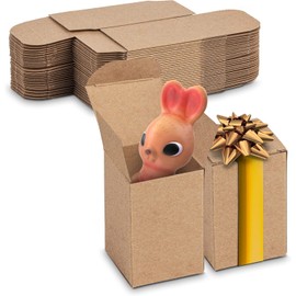 MT Products Tuck Top Kraft Paperboard Gift box 2" x 2" x 3" - Gift Boxes with Lids - Pack of 500
