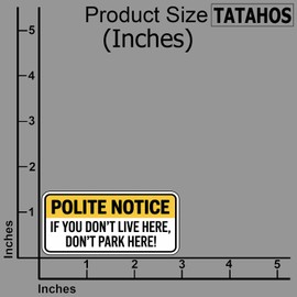 (3Pcs) Polite Notice If You Don’t Live Here Don’t Park Here Sticker – Warning Decal for Driveway, Reserved Parking, Private Property, Signs, Outdoor, Garage Door, Car, Security Gifts 3"x1.5"