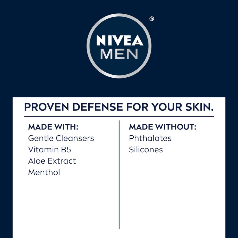 NIVEA MEN Maximum Hydration Moisturizing Face Wash with Aloe Vera,
