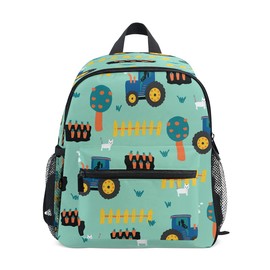 Tractors Kids Backpack for Toddlers Truck Kid's School Bag for Boys Girls Kindergarten Preschool Bag One Size